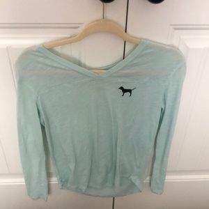 Teal pink shirt
